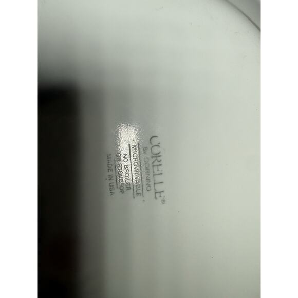 Corelle Summer Fair Dinner Plates, Set of 4 Pink Roses Blue Ribbons - Picture 3 of 3